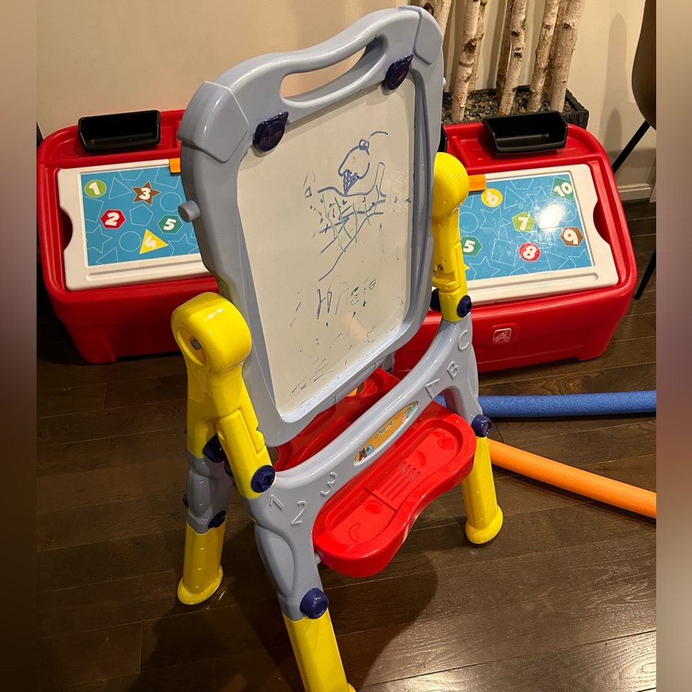 Last ONE 🧸✨🎈RED Step 2 kids Toy Storage bin Organizer HEAVY DUTY + Art trays - Picture 8 of 14